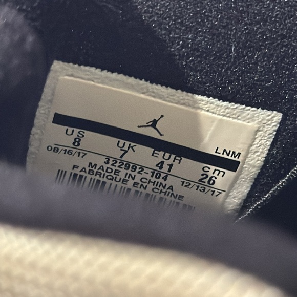 Used Nike Air Jordan 6 Rings White Black Dark Concord - Picture 5 of 5